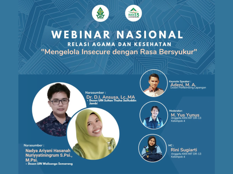 Webinar Nasional "Mengelola Insecure Dengan Rasa Bersyukur" oleh Mahasiswa KKN UIN Walisongo 1 Backround SeminaruHcCVYh