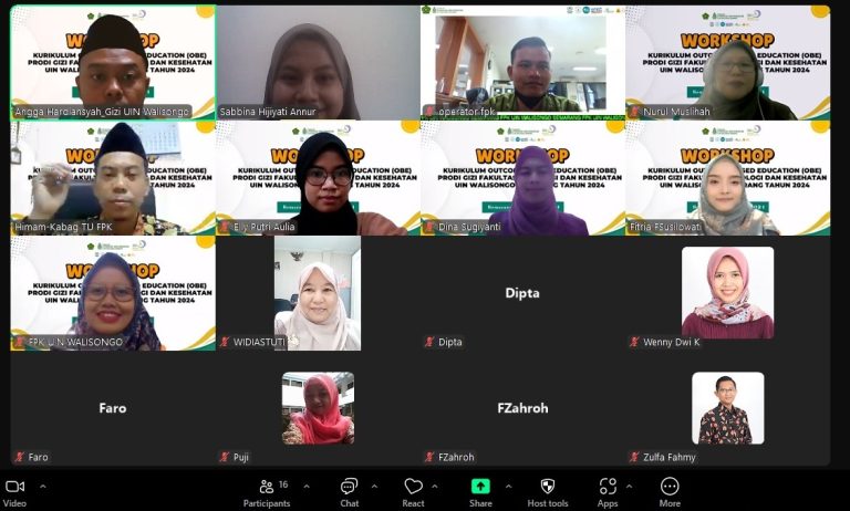 Based Education (OBE) Program Studi Gizi Fakultas Psikologi dan Kesehatan UIN Walisongo – UIN Walisongo