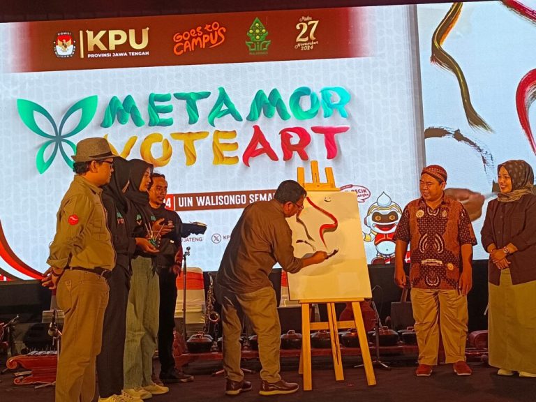 Metamorvoteart Tingkatkan Partisipasi Pemilih Pemula melalui Seni – UIN Walisongo