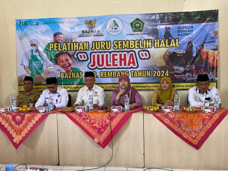 Gandeng WHC UIN Walisongo, Baznas Kabupaten Rembang Selenggarakan Pelatihan Juru Sembelih Halal – UIN Walisongo