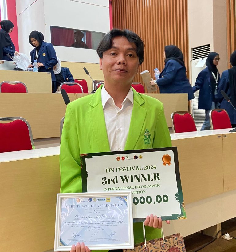 Dicki Suandi Permana Raih Juara 3 Infografis Internasional di TIN FESTIVAL 2024 – UIN Walisongo