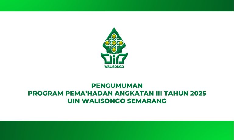 PENGUMUMAN PROGRAM PEMA’HADAN ANGKATAN III TAHUN 2025