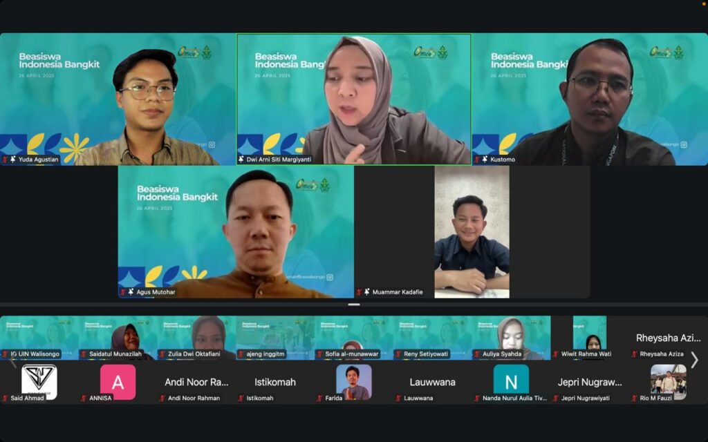 International Office UIN Walisongo Gelar Webinar Beasiswa Indonesia Bangkit (BIB) 2025 – UIN Walisongo