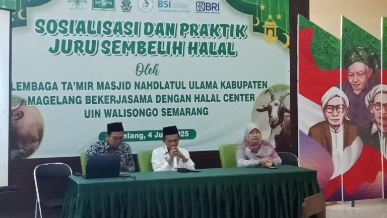 PCNU Kabupaten Magelang Gandeng UIN Walisongo Sosialisasi dan Praktik Juru Sembelih Halal – UIN Walisongo