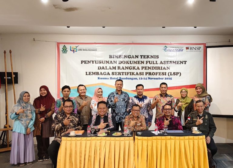 UIN Walisongo Gelar Bimtek Penyusunan Dokumen Full Asesmen Menuju Pendirian Lembaga Sertifikasi Profesi – UIN Walisongo