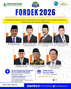 Beranda 2 Usung Transformasi dan Hiloirisasi Riset, FST UIN Walisongo Adakan FORDEK 2026 – UIN Walisongo
