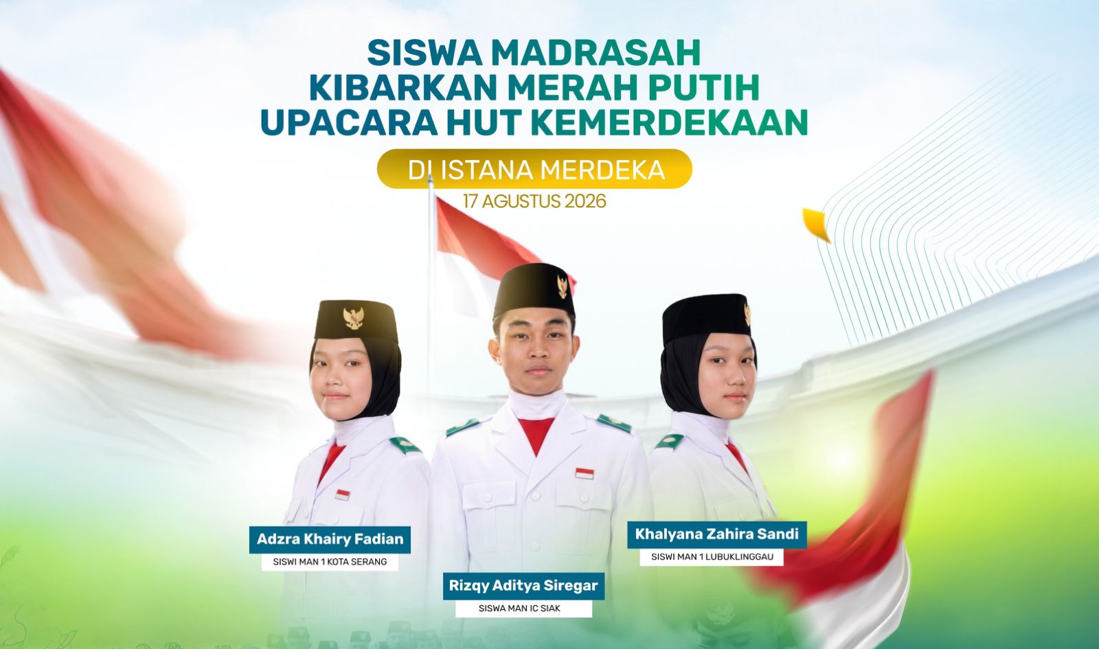 Tiga Siswa Madrasah Terpilih Jadi Paskibraka HUT ke-81 RI di Istana Merdeka – UIN Walisongo