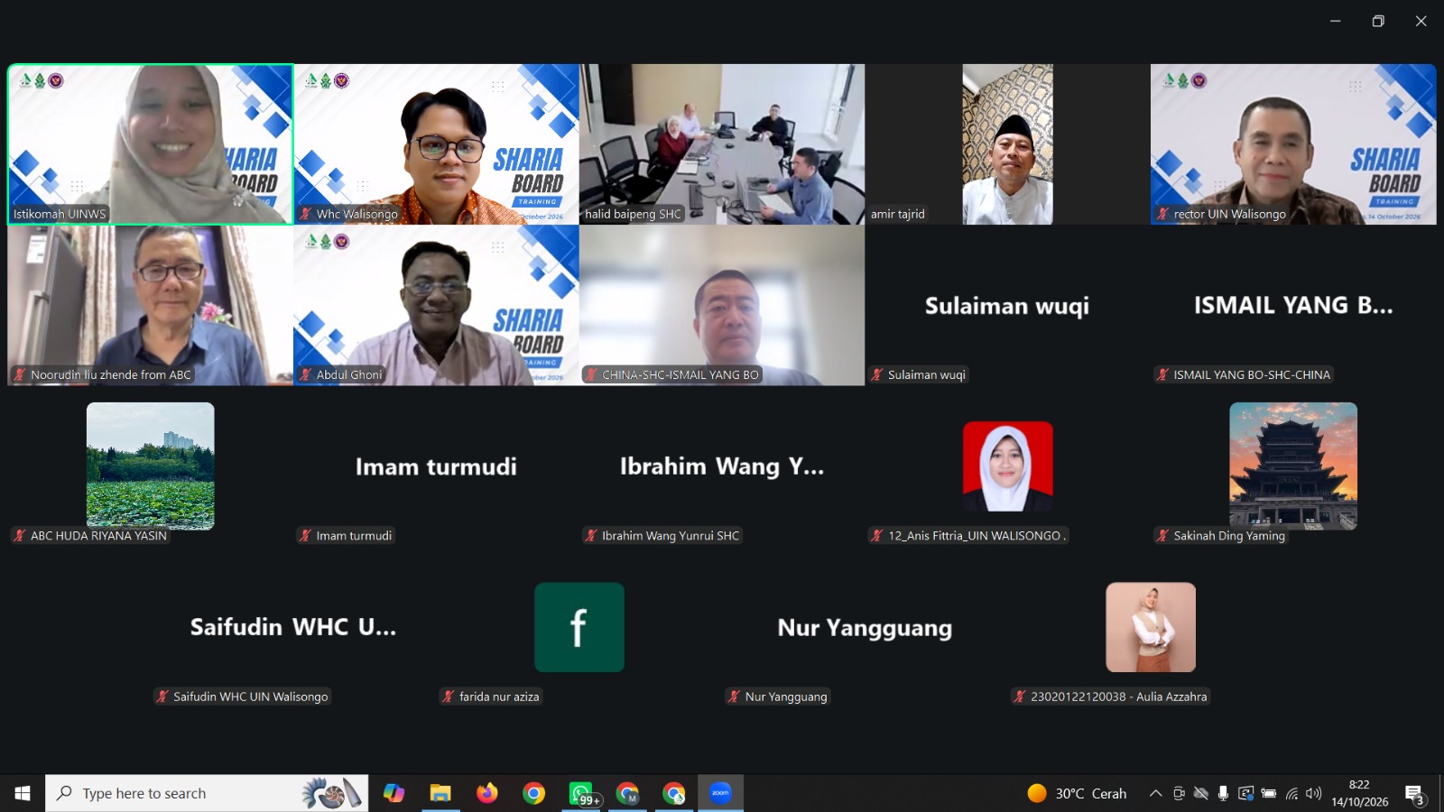 Perkuat Ekosistem Halal, WHC UIN Walisongo Latih Calon SDM Syariah dari China – UIN Walisongo